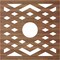 Ekena Millwork Chevron Wood Fretwork Pierced Ceiling Medallion, Walnut, 34"OD x 8 3/4"ID x 1/4"T CMWP34X34X0250CHWA - alternate 4